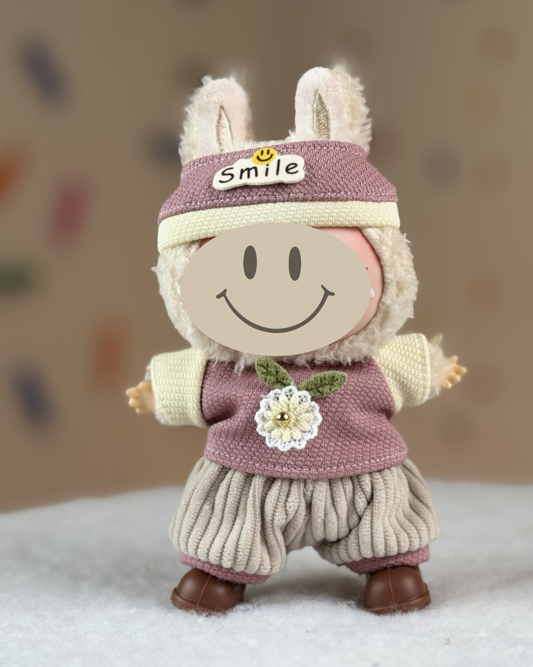 Cozy “Smile” Outfit for Your Labubu